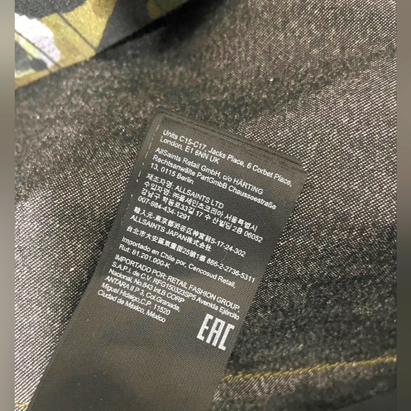 NWOT All Saints Inez Oniyuri Shirt Dress Khaki Green Size 8 - Picture 10 of 13